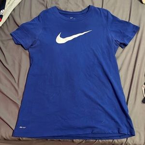 Size Large Nike Womens blue t-shirt